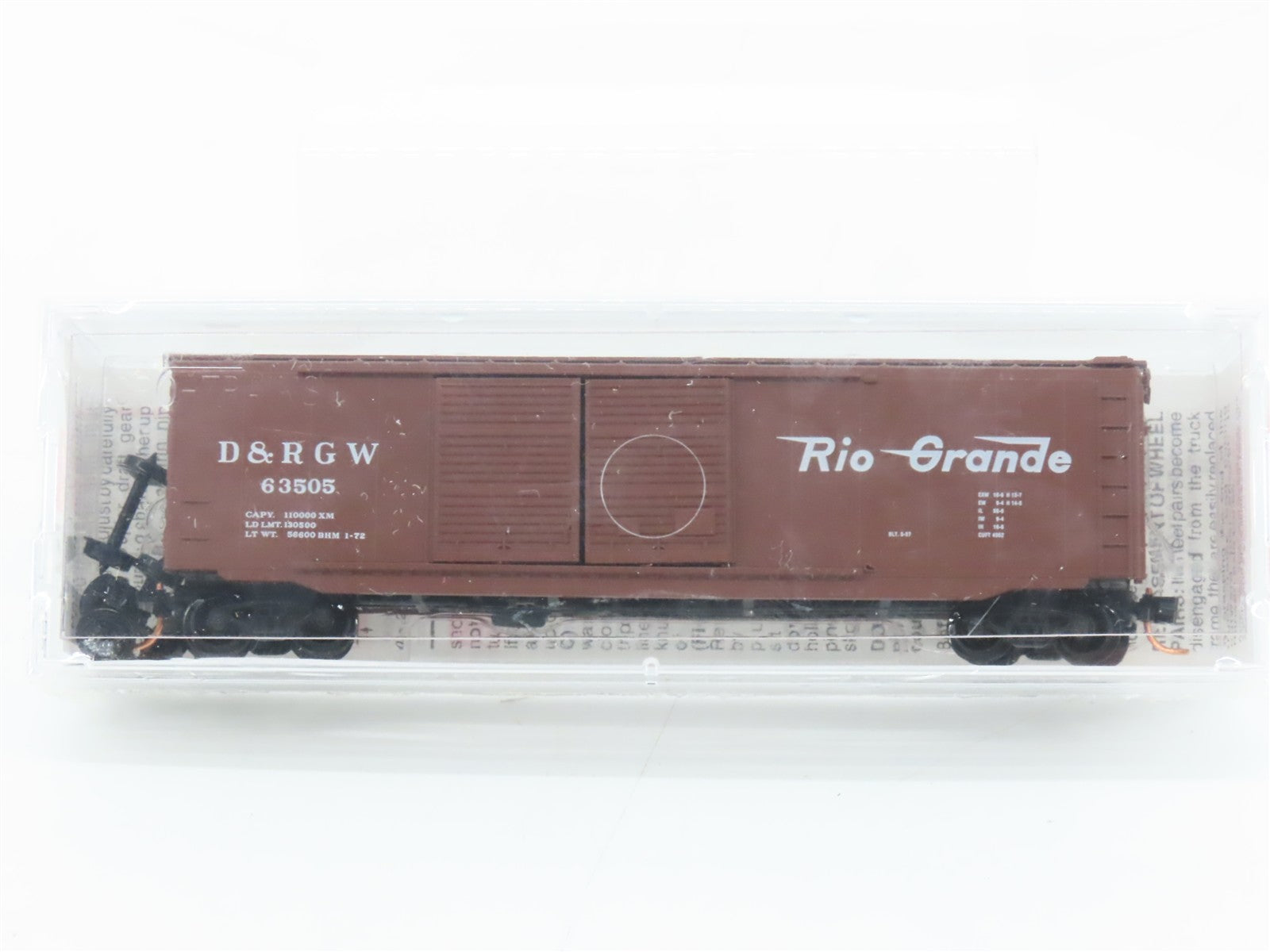N Scale Micro-Trains MTL 34060 D&RGW Denver & Rio Grande Western 50' Box Car RTR