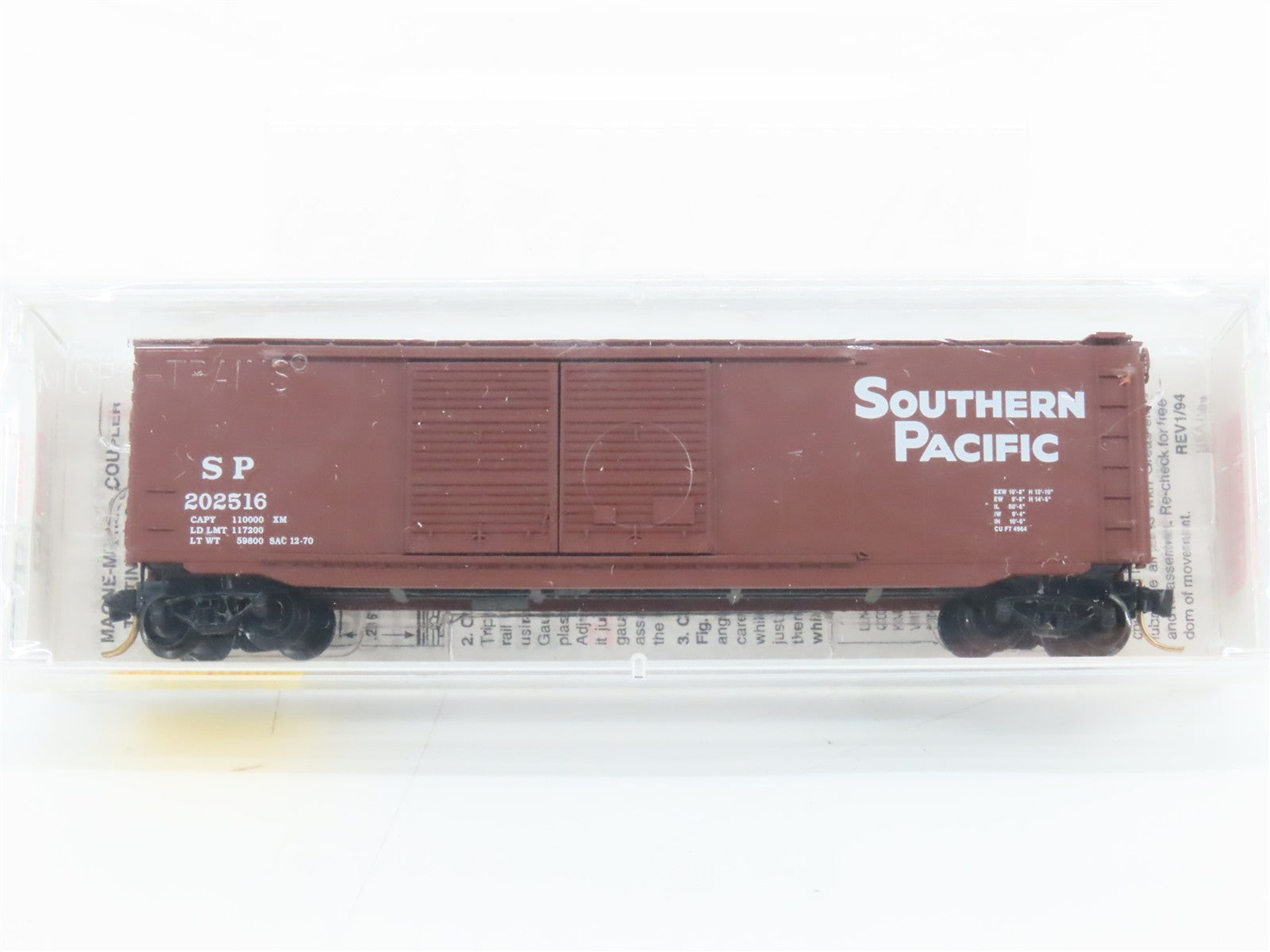 N Scale Micro-Trains MTL 34050 SP Southern Pacific 50' Box Car 202516 RTR