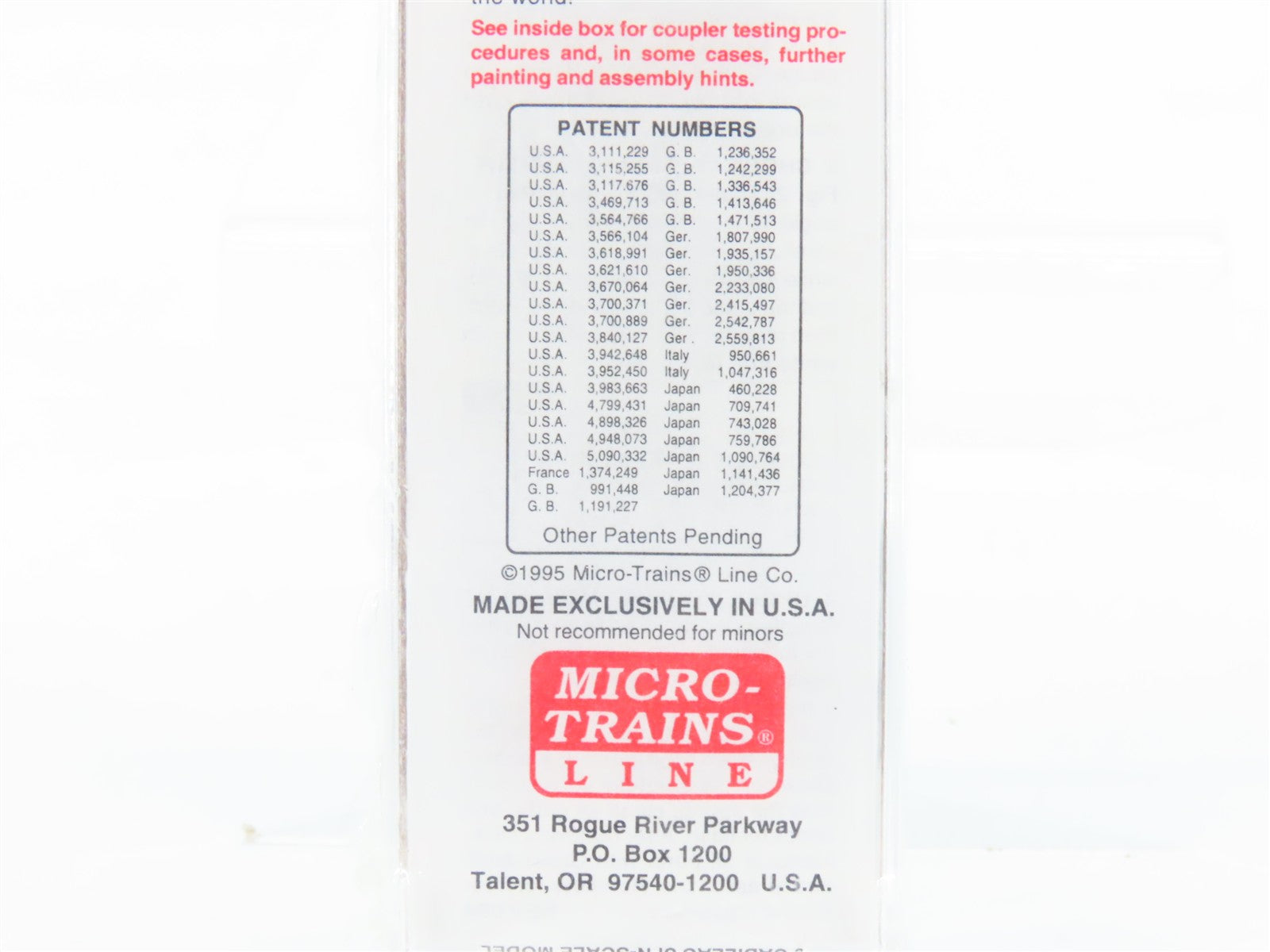 N Scale Micro-Trains MTL 34050 SP Southern Pacific 50' Box Car 202516 RTR