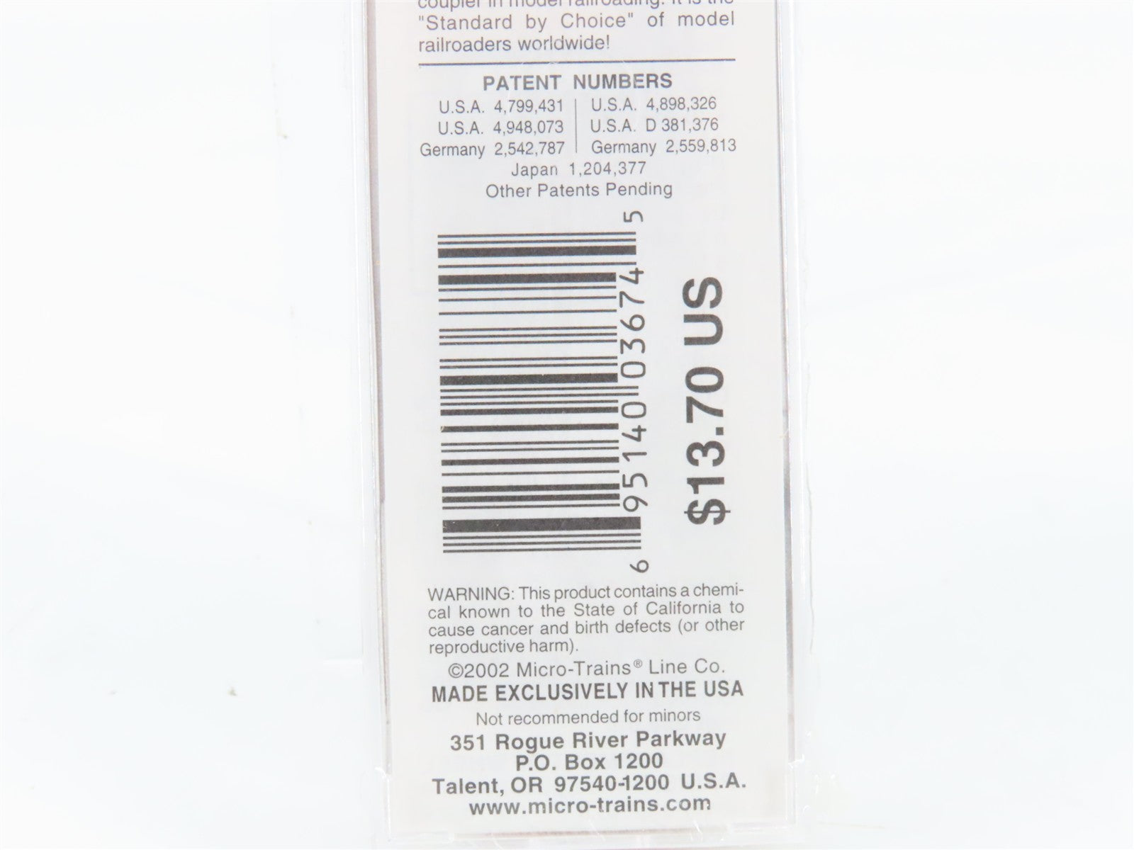 N Scale Micro-Trains MTL 33110 NKP Nickel Plate Road 50' Box Car 81005