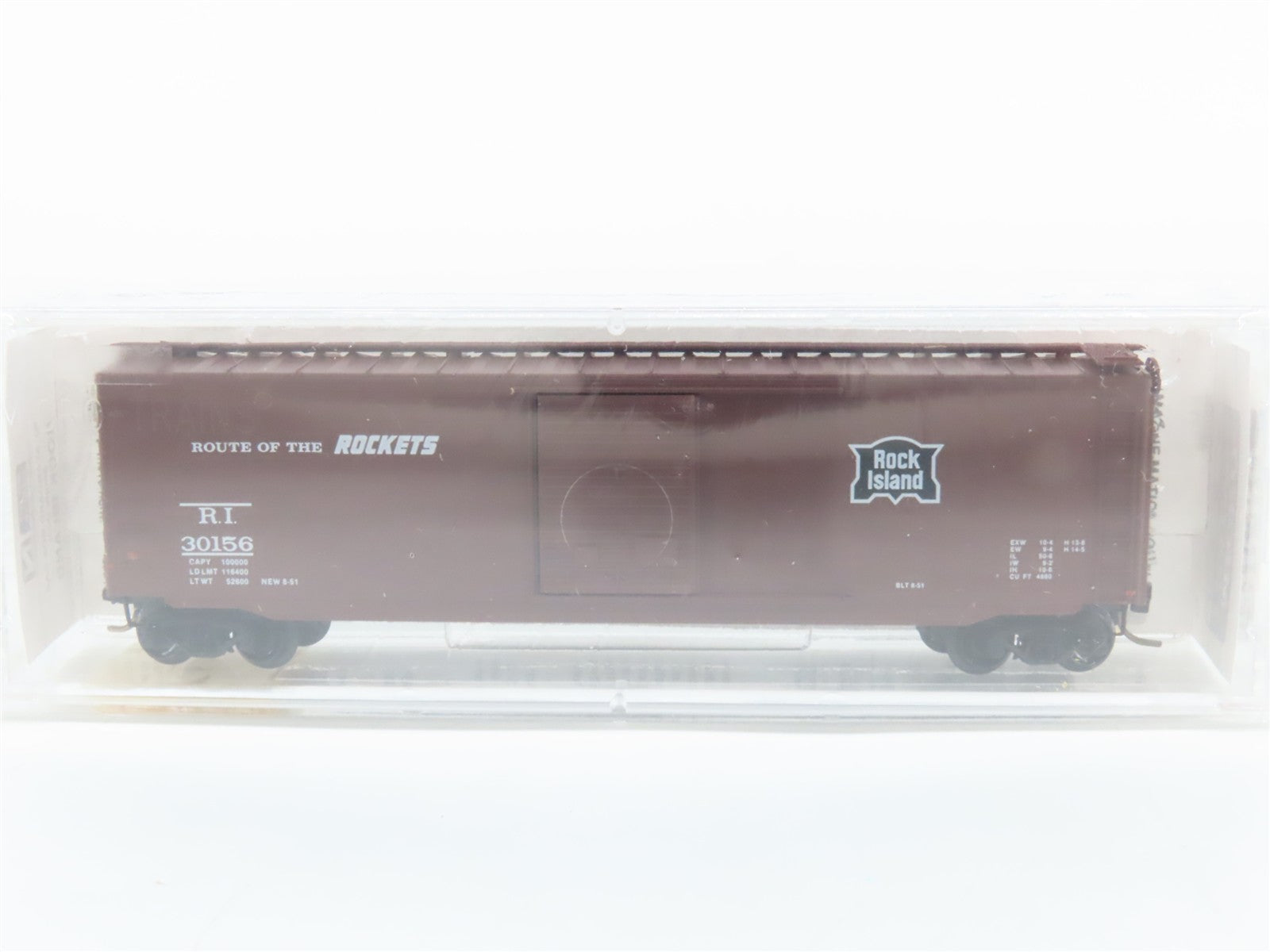 N Scale Micro-Trains MTL 31240 RI Rock Island 50' Single Door Box Car 30156