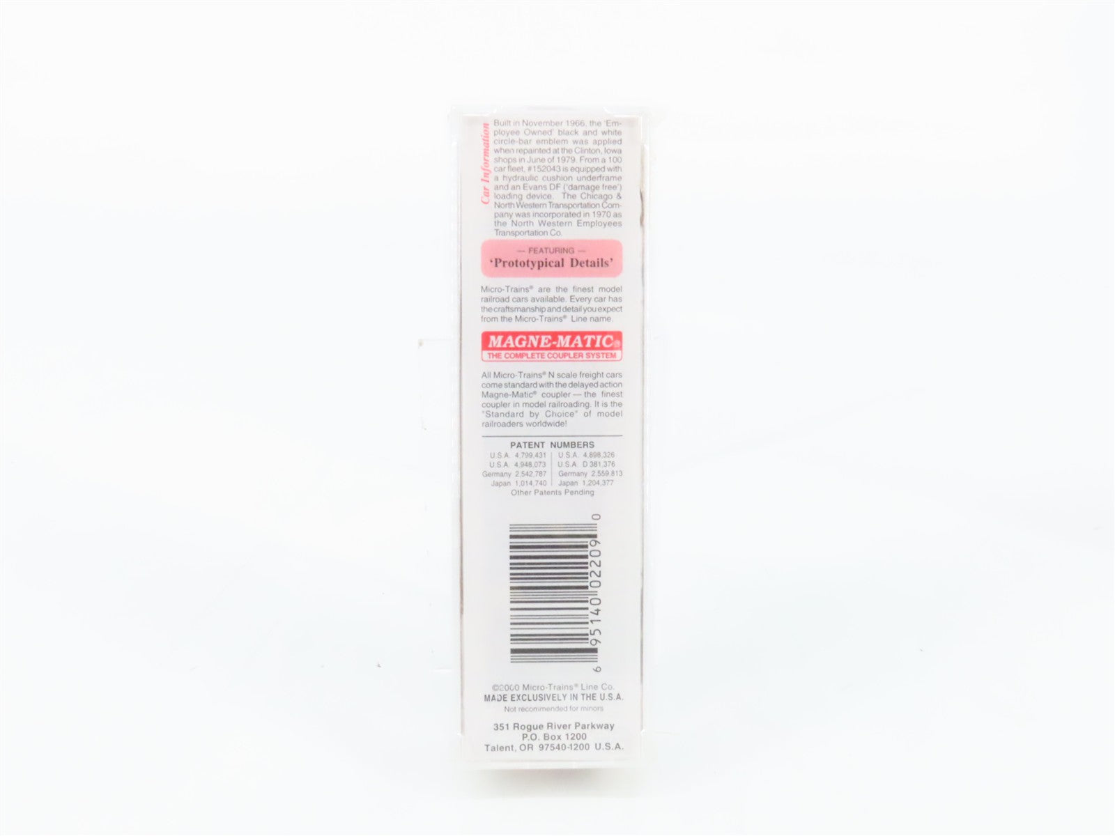N Scale Micro-Trains MTL 32230 CNW Chicago & North Western 50' Box Car 152043