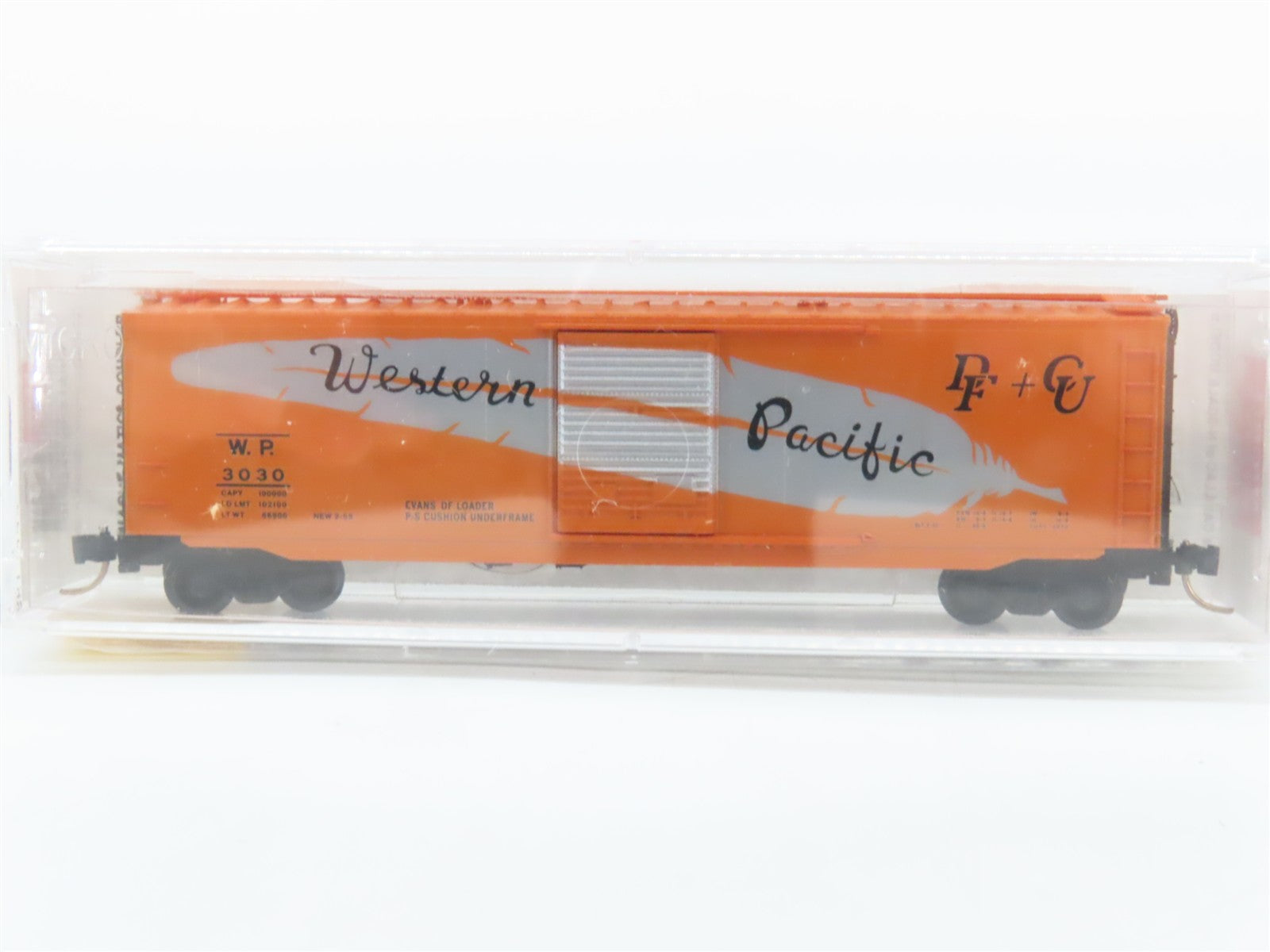 N Scale Micro-Trains MTL 31290 W.P. Western Pacific 50' Box Car 3030