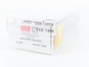N Scale Micro-Trains MTL 31290 W.P. Western Pacific 50' Box Car 3030