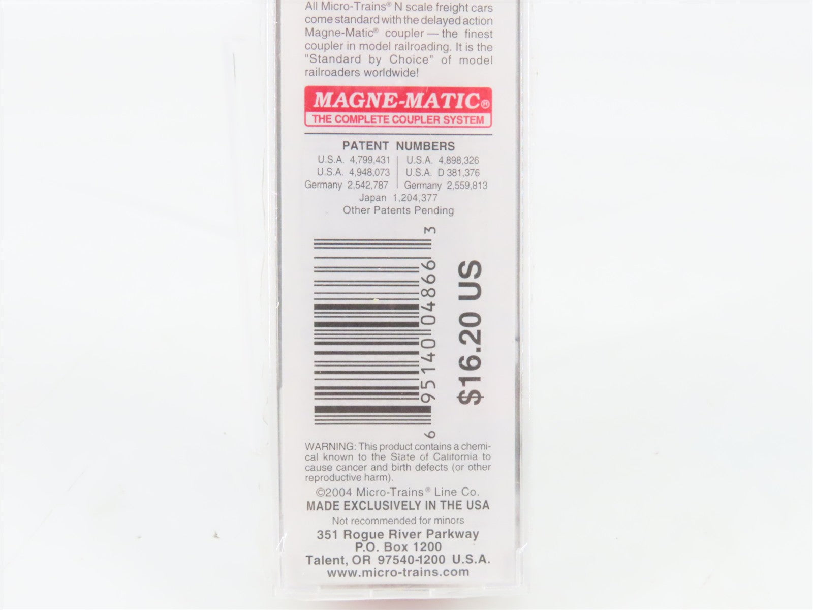 N Scale Micro-Trains MTL 31350 SAL Seaboard Air Line 50' Box Car 16028
