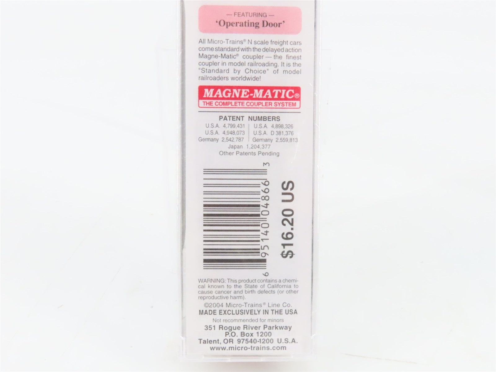 N Micro-Trains MTL 31350 SAL Seaboard Air Line 50' Single Door Box Car 16028