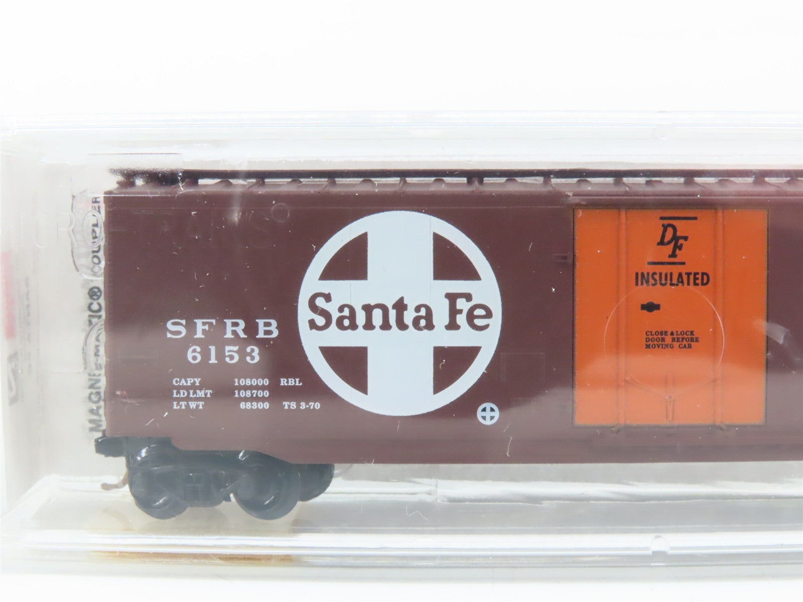 N Scale Micro-Trains MTL 32050/1 SFRB Santa Fe 50' Box Car 6153