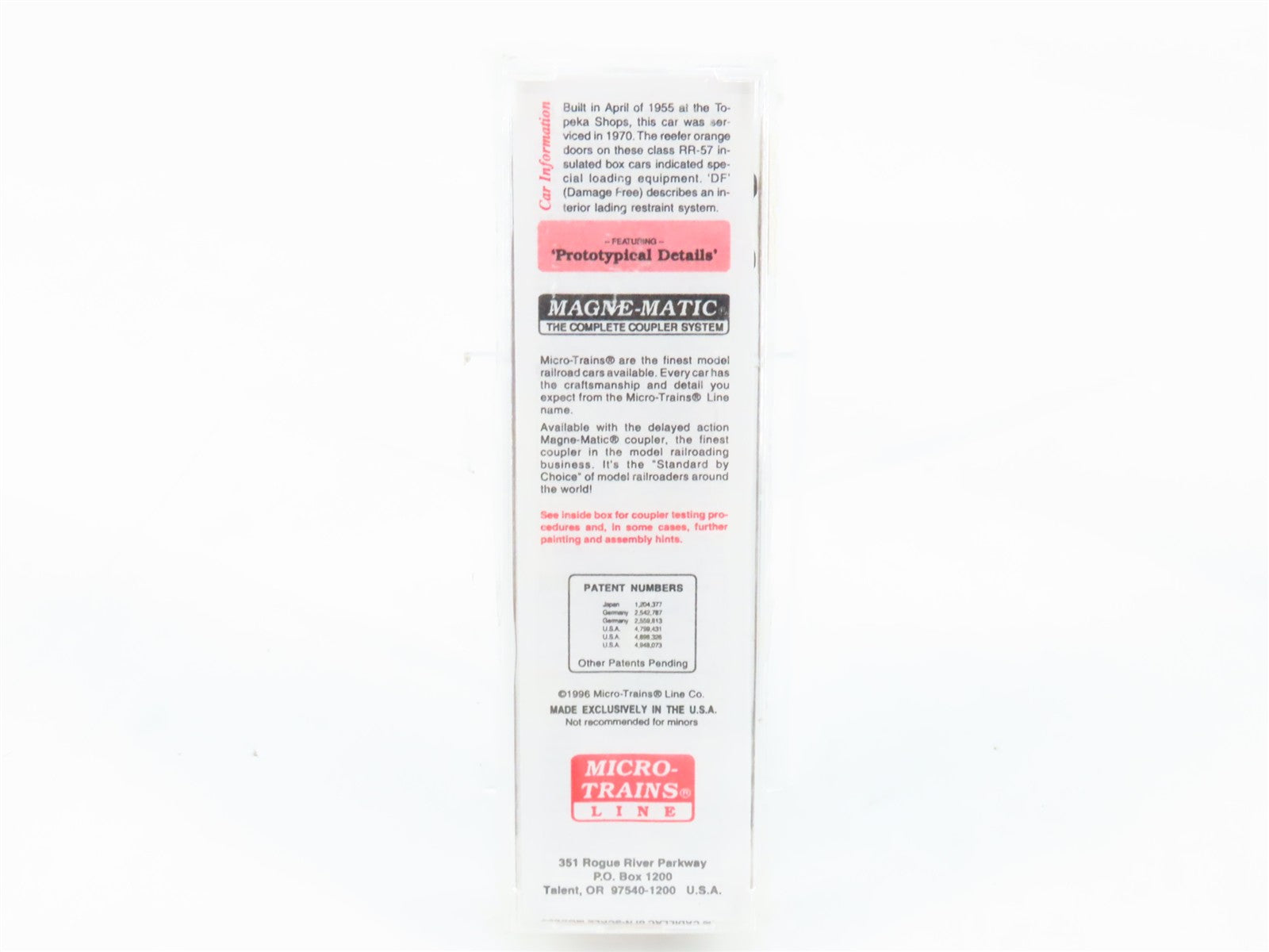 N Scale Micro-Trains MTL 32050/1 SFRB Santa Fe 50' Box Car 6153