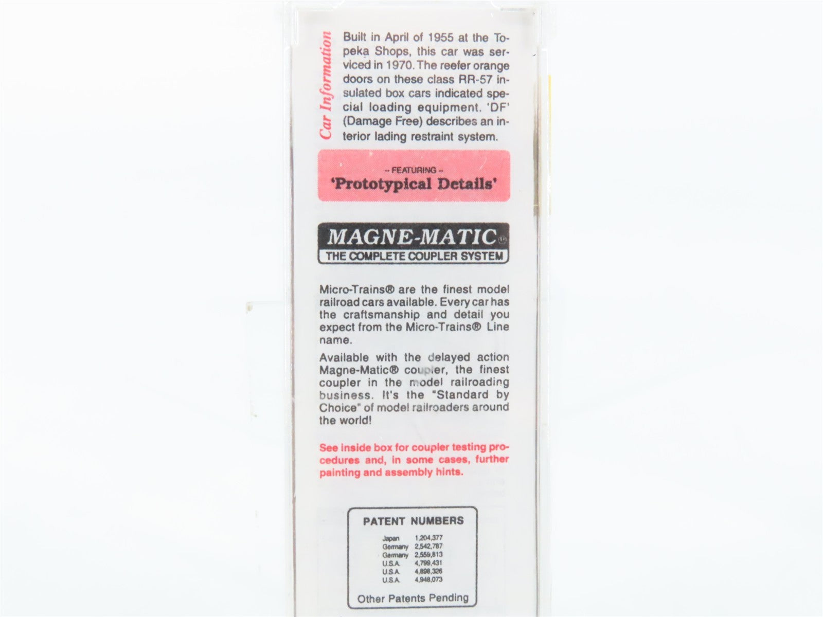 N Scale Micro-Trains MTL 32050/1 SFRB Santa Fe 50' Plug Door Box Car 6153