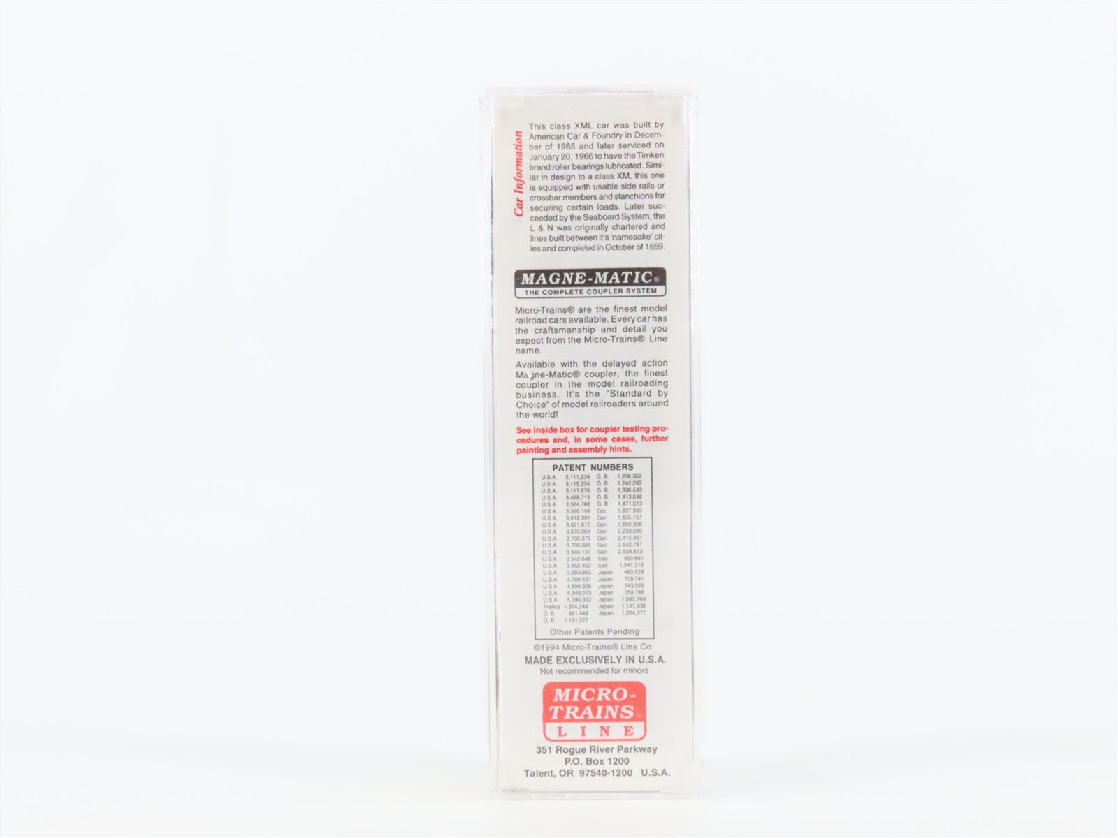 N Scale Micro-Trains MTL 32140 L&N Louisville & Nashville 50' Box Car 103783