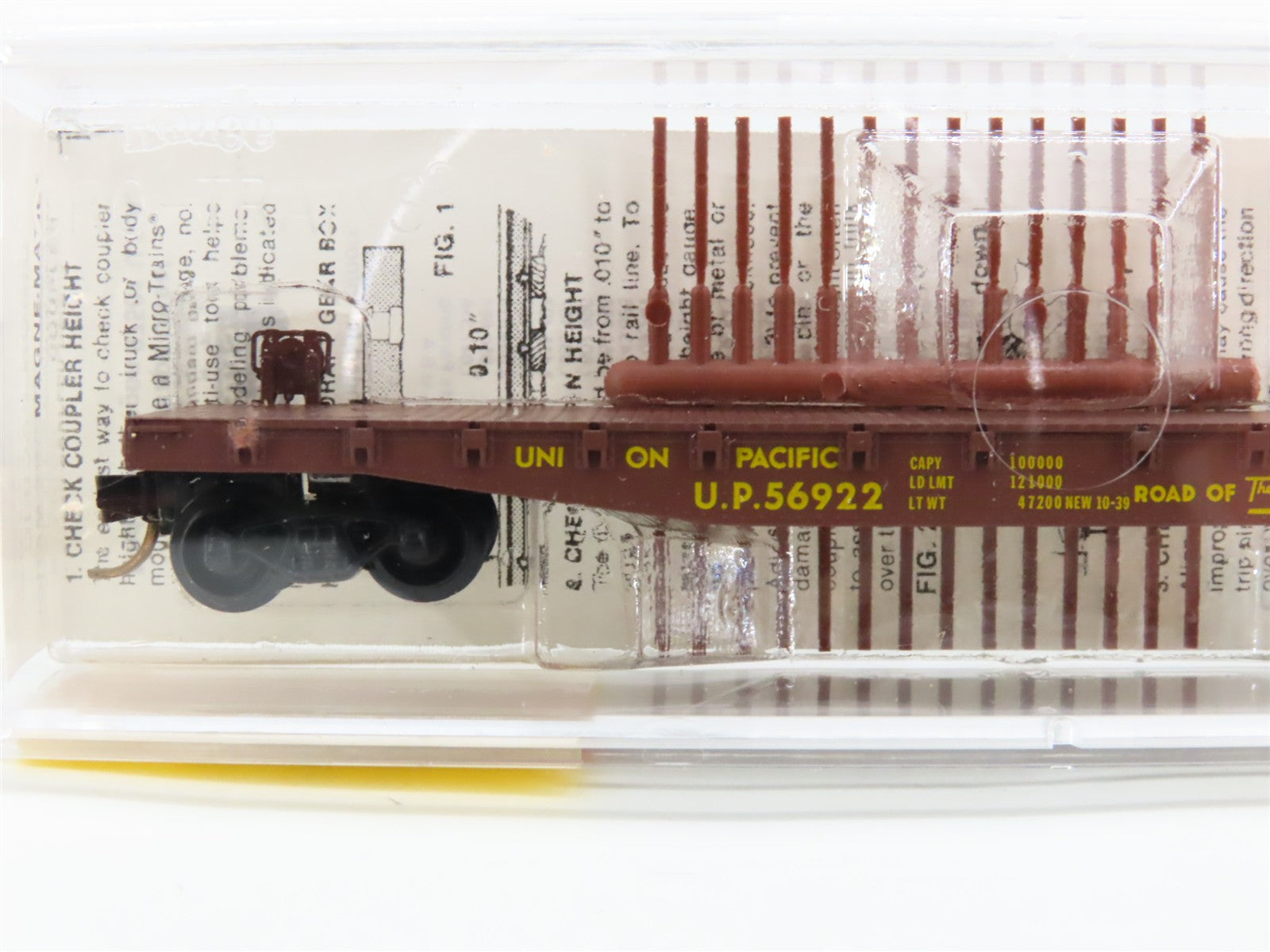 N Scale Micro-Trains MTL 45050 UP Union Pacific 50' Flat Car 56922