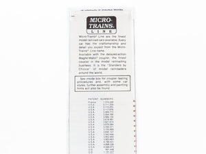 N Scale Micro-Trains MTL 45050 UP Union Pacific 50' Flat Car 56922