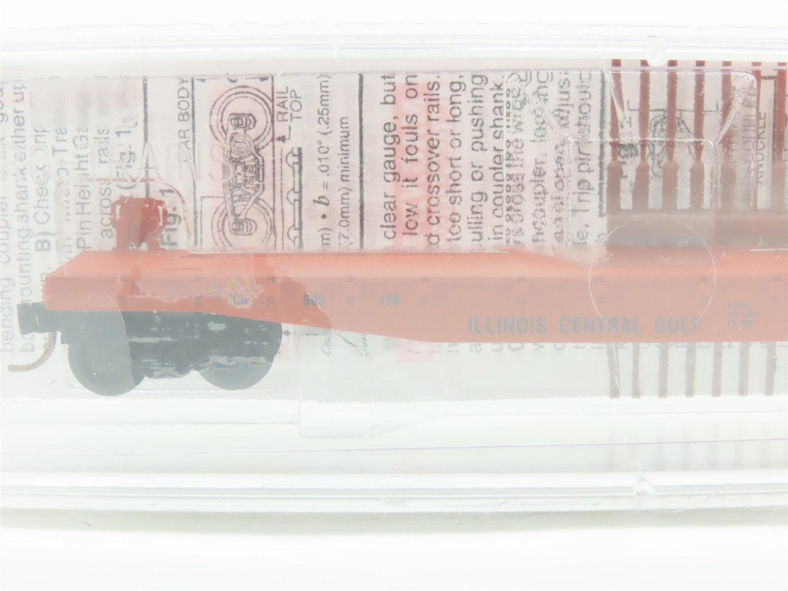 N Scale Micro-Trains MTL 45010 ICG Illinois Central Gulf 50' Flat Car 905126