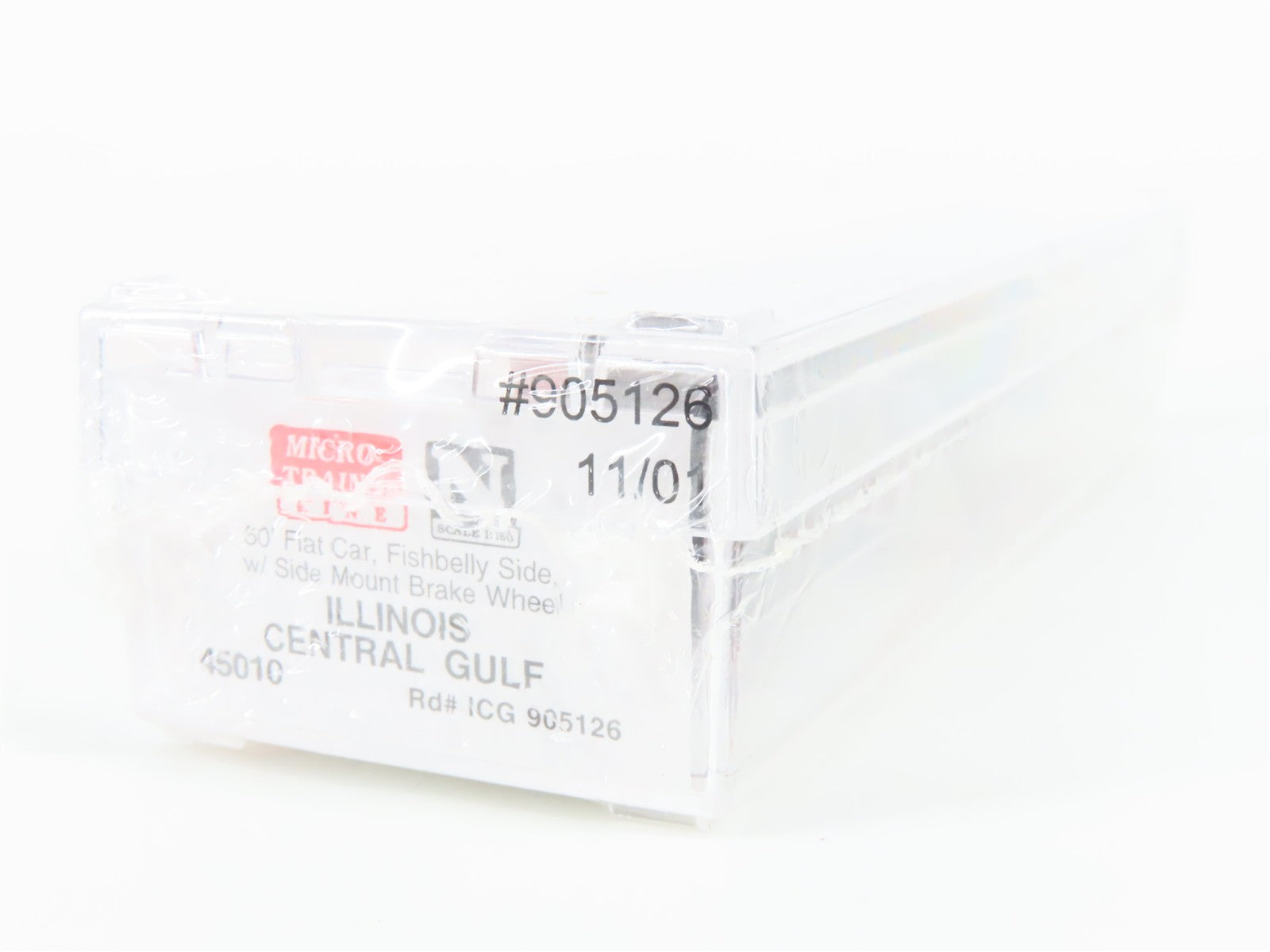 N Scale Micro-Trains MTL 45010 ICG Illinois Central Gulf 50' Flat Car 905126