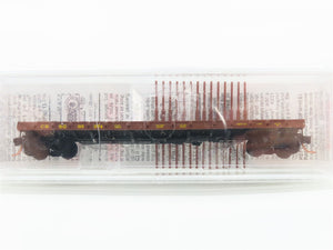 N Scale Micro-Trains MTL 44090 CB&Q Chicago, Burlington & Quincy Flat Car 93374