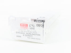 N Scale Micro-Trains MTL 44090 CB&Q Chicago, Burlington & Quincy Flat Car 93374
