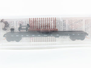 N Scale Micro-Trains MTL 44080 SP&S Spokane, Portland & Seattle Flat Car 34040