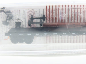 N Scale Micro-Trains MTL 44080 SP&S Spokane, Portland & Seattle Flat Car 34040