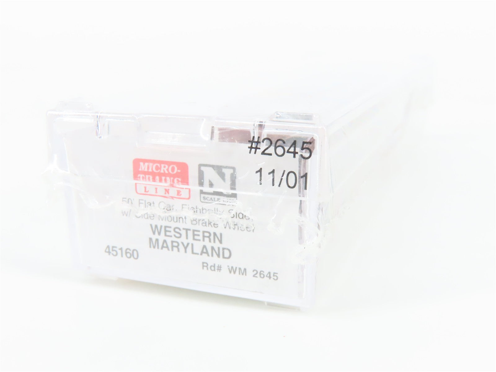 N Scale Micro-Trains MTL 45160 WM Western Maryland 50' Flat Car 2645