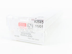 N Scale Micro-Trains MTL 45160 WM Western Maryland 50' Flat Car 2645