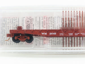 N Scale Micro-Trains MTL 45160 WM Western Maryland 50' Flat Car 2645