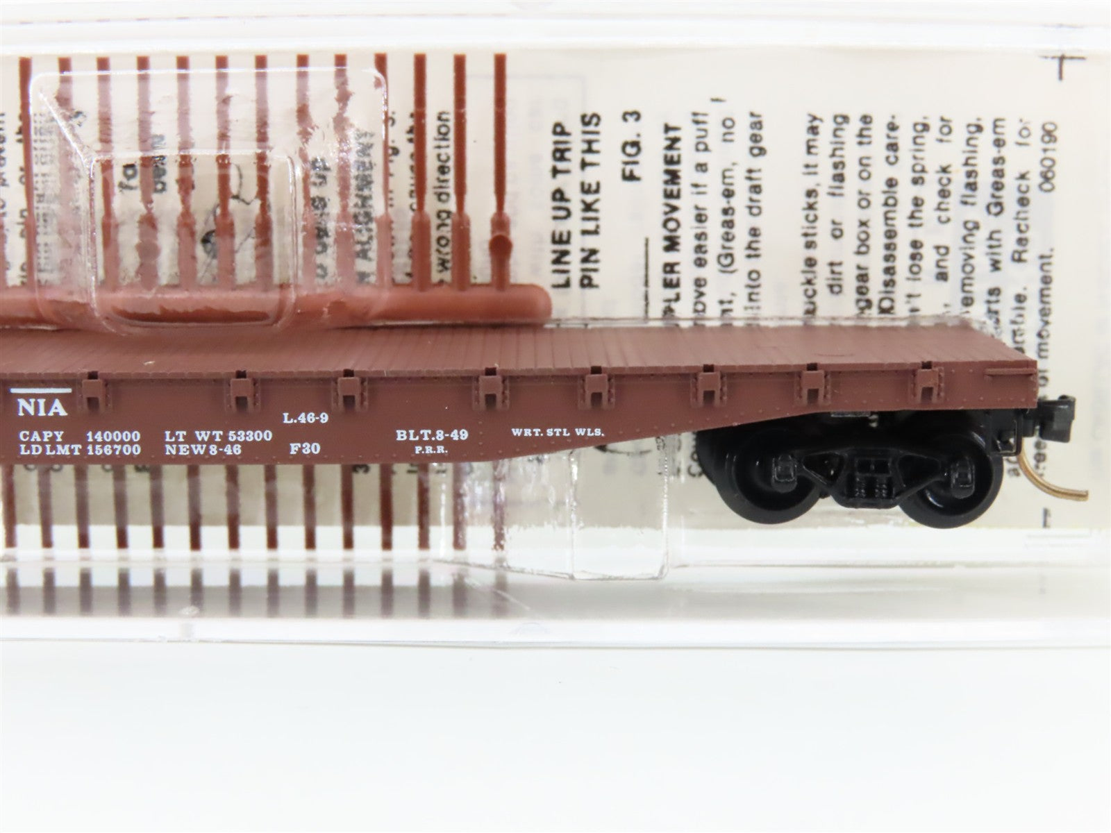 N Scale Micro-Trains MTL 45140 PRR Pennsylvania 50' Flat Car 470182