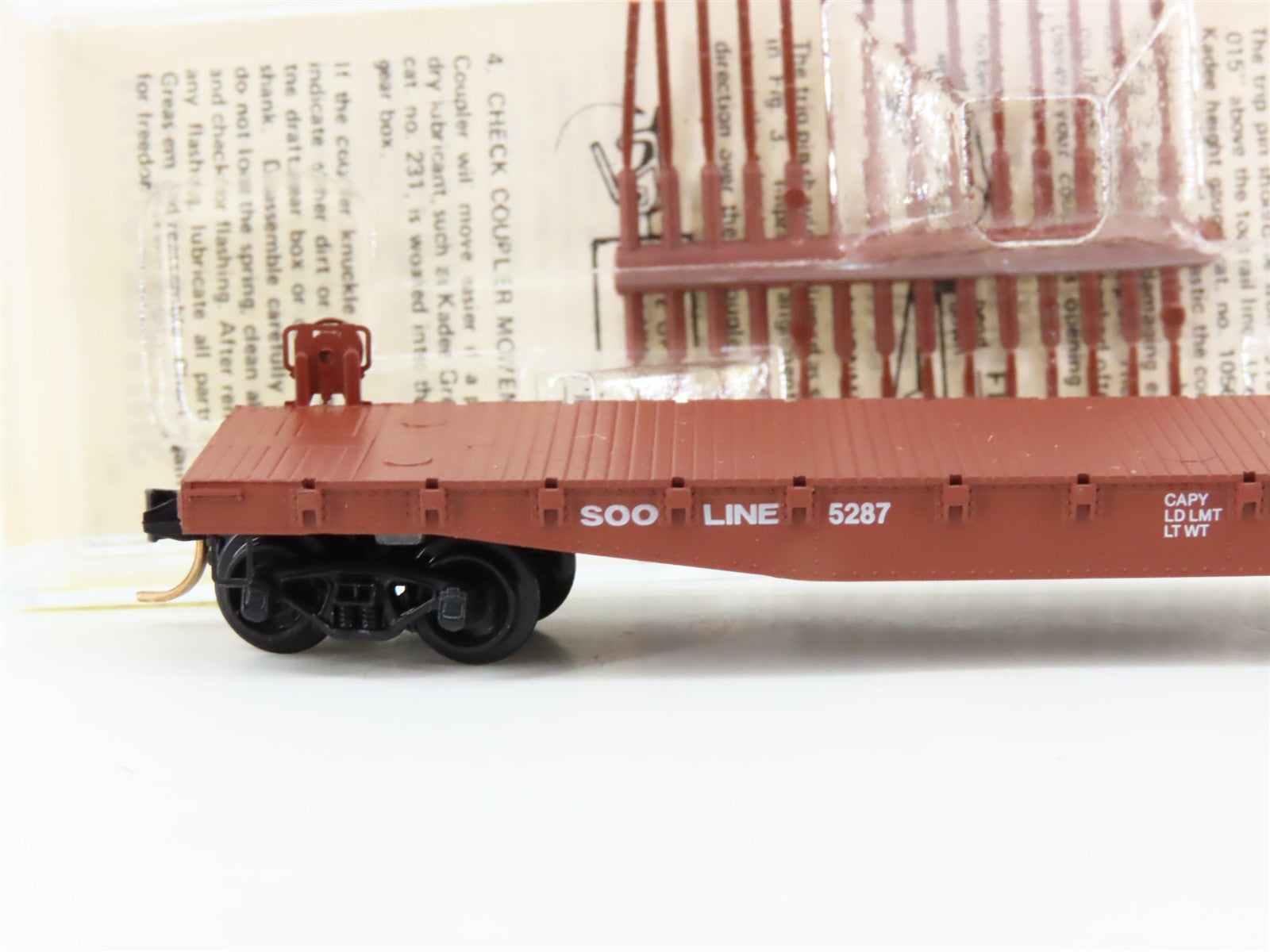 N Scale Micro-Trains MTL 45110 Soo Line 50' Flat Car 5287