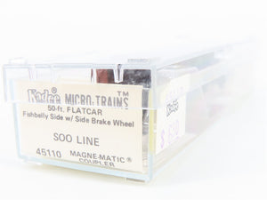 N Scale Micro-Trains MTL 45110 Soo Line 50' Flat Car 5287
