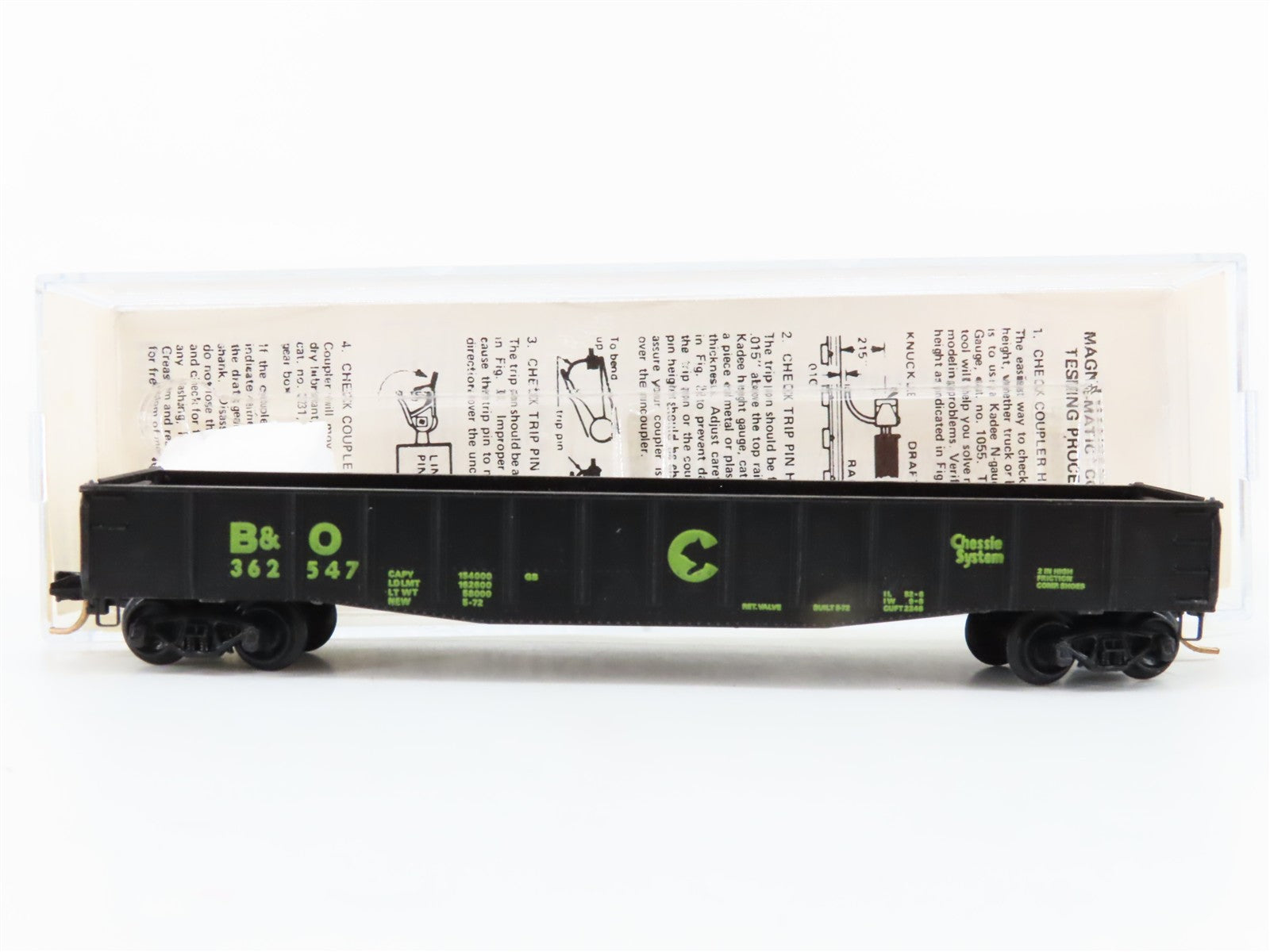 N Scale Micro-Trains MTL 46010 B&O Baltimore & Ohio 50' Gondola 362547