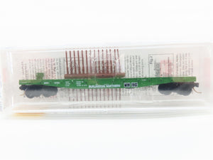 N Scale Micro-Trains MTL 45200 BN Burlington Northern 50' Flat Car 612765