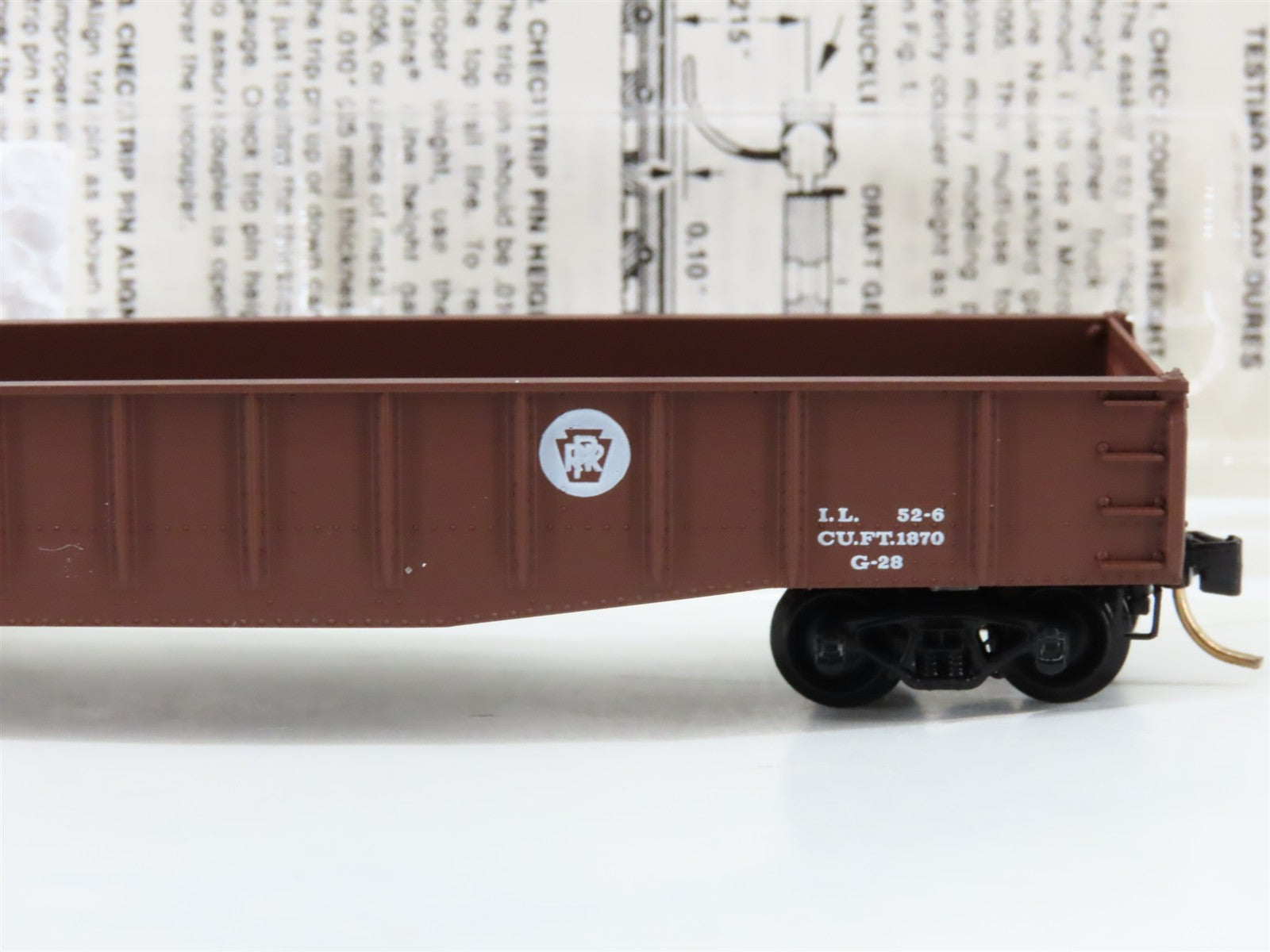 N Scale Micro-Trains MTL 46070 PRR Pennsylvania 50' Gondola 342652