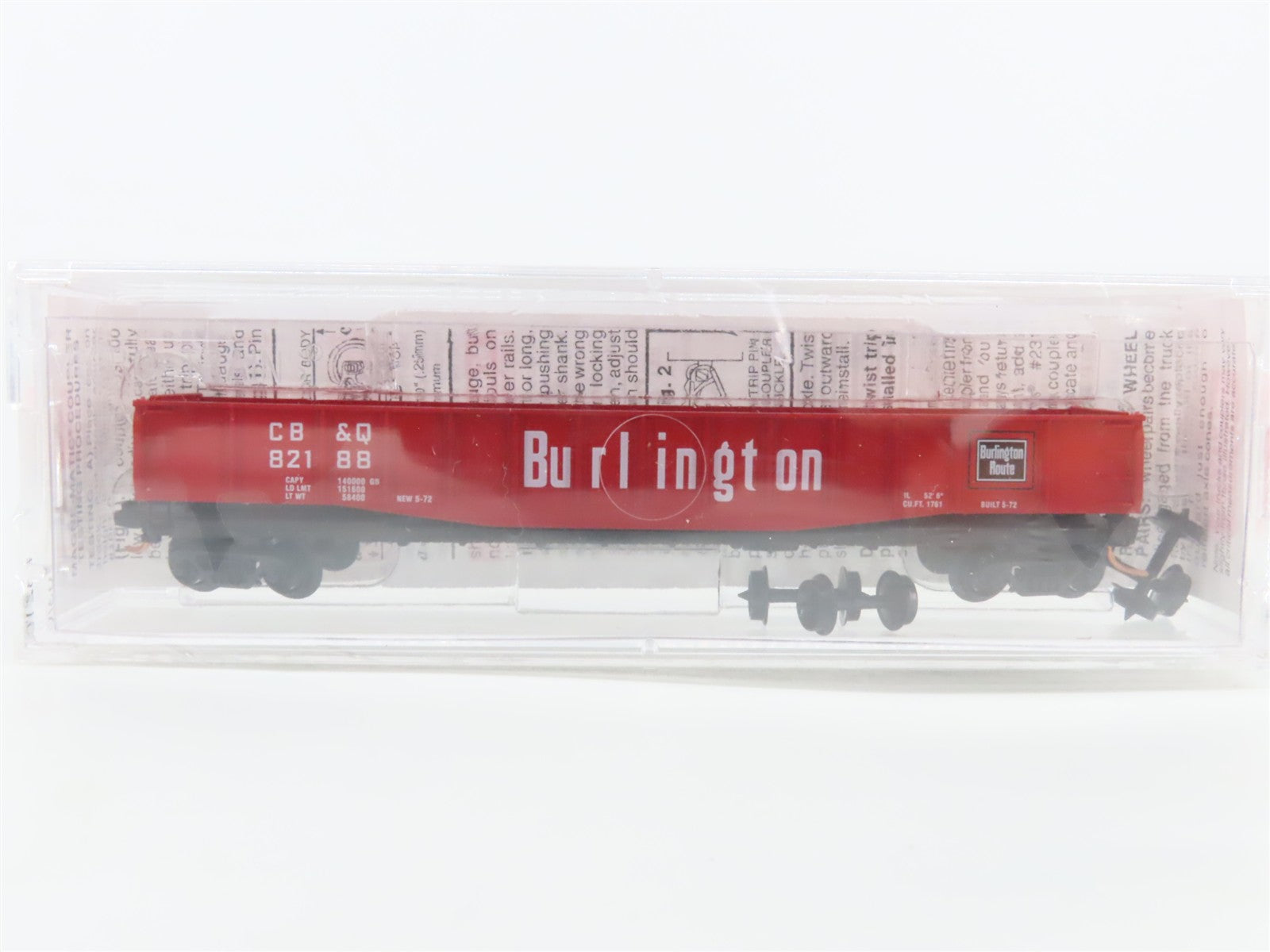 N Scale Micro-Trains MTL 46030 CB&Q Chicago, Burlington & Quincy Gondola 82188
