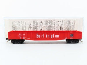 N Scale Micro-Trains MTL 46030 CB&Q Burlington 50' Drop End Steel Gondola 82044