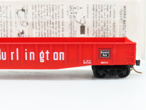 N Scale Micro-Trains MTL 46030 CB&Q Burlington 50' Drop End Steel Gondola 82044