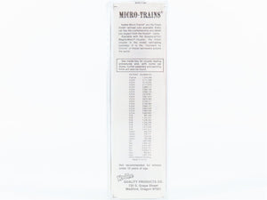 N Scale Micro-Trains MTL 46030 CB&Q Burlington 50' Drop End Steel Gondola 82044