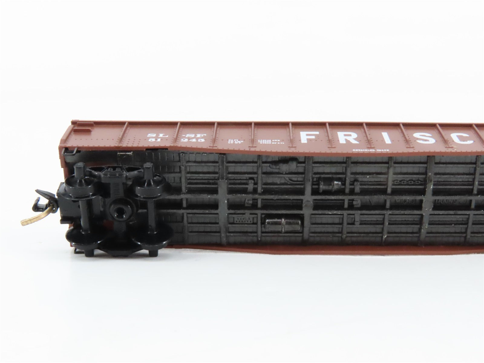 N Scale Micro-Trains MTL 46230 SL-SF Frisco 50' Fishbelly Sides Gondola 51245