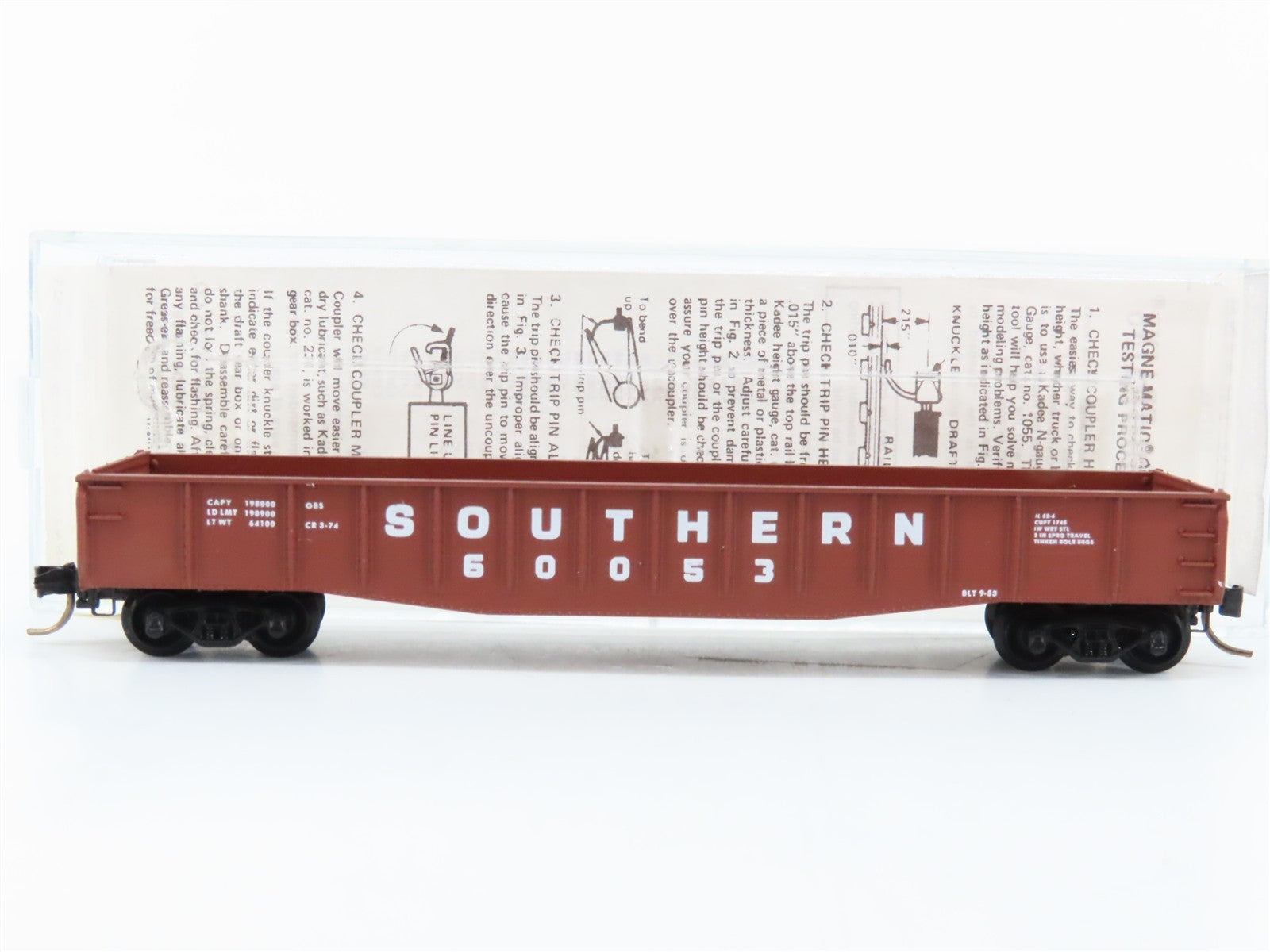 N Scale Kadee Micro-Trains MTL 46260 Southern 50' Fishbelly Gondola 60053