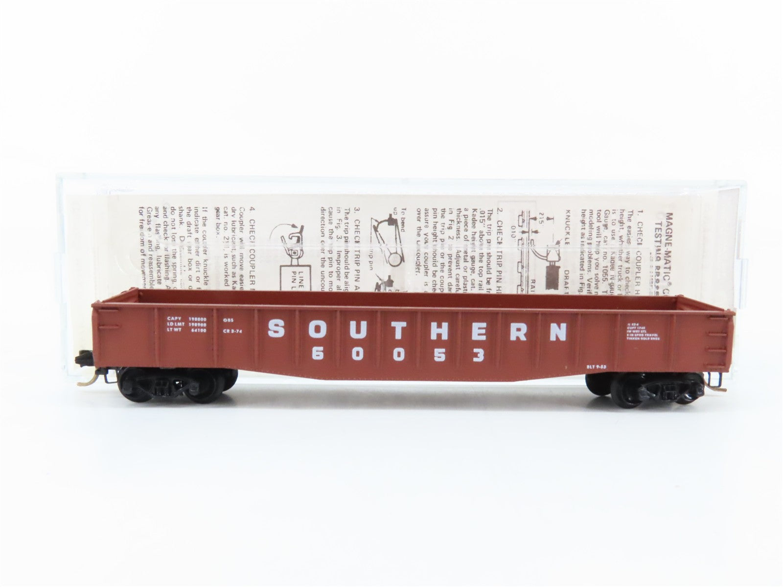 N Scale Micro-Trains MTL 46260 Southern 50' Fishbelly Gondola 60053