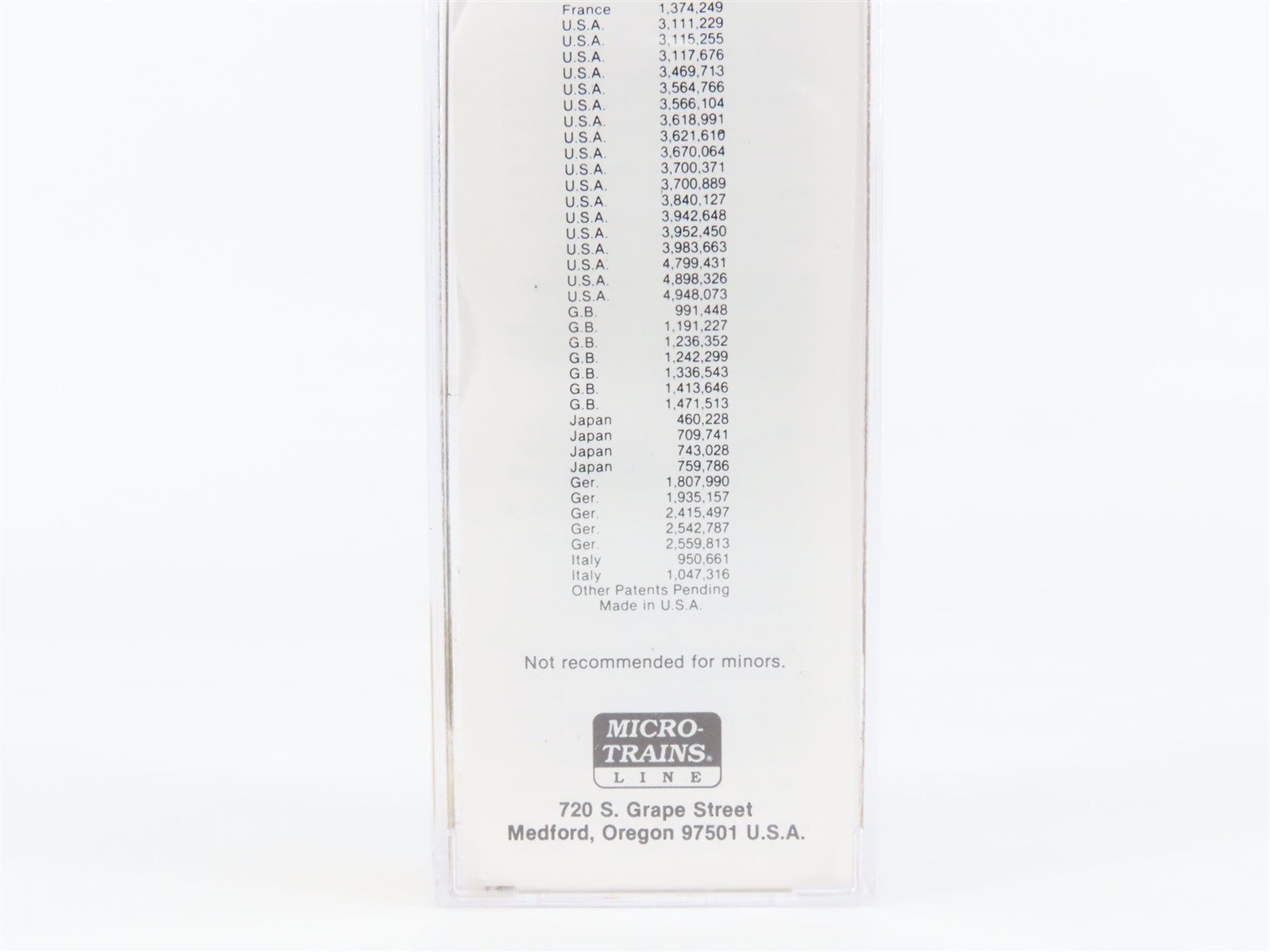 N Scale Micro-Trains MTL 37010 CR Conrail 50' Box Car 175447