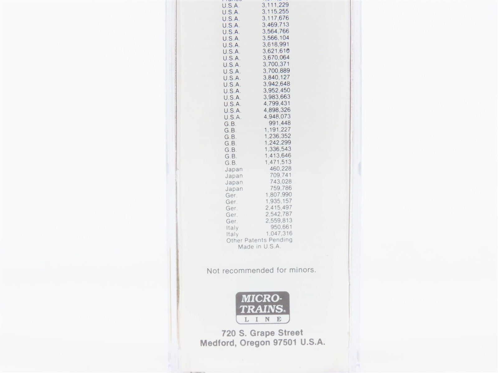 N Scale Micro-Trains MTL 37010 CR Conrail 50' Box Car 175447