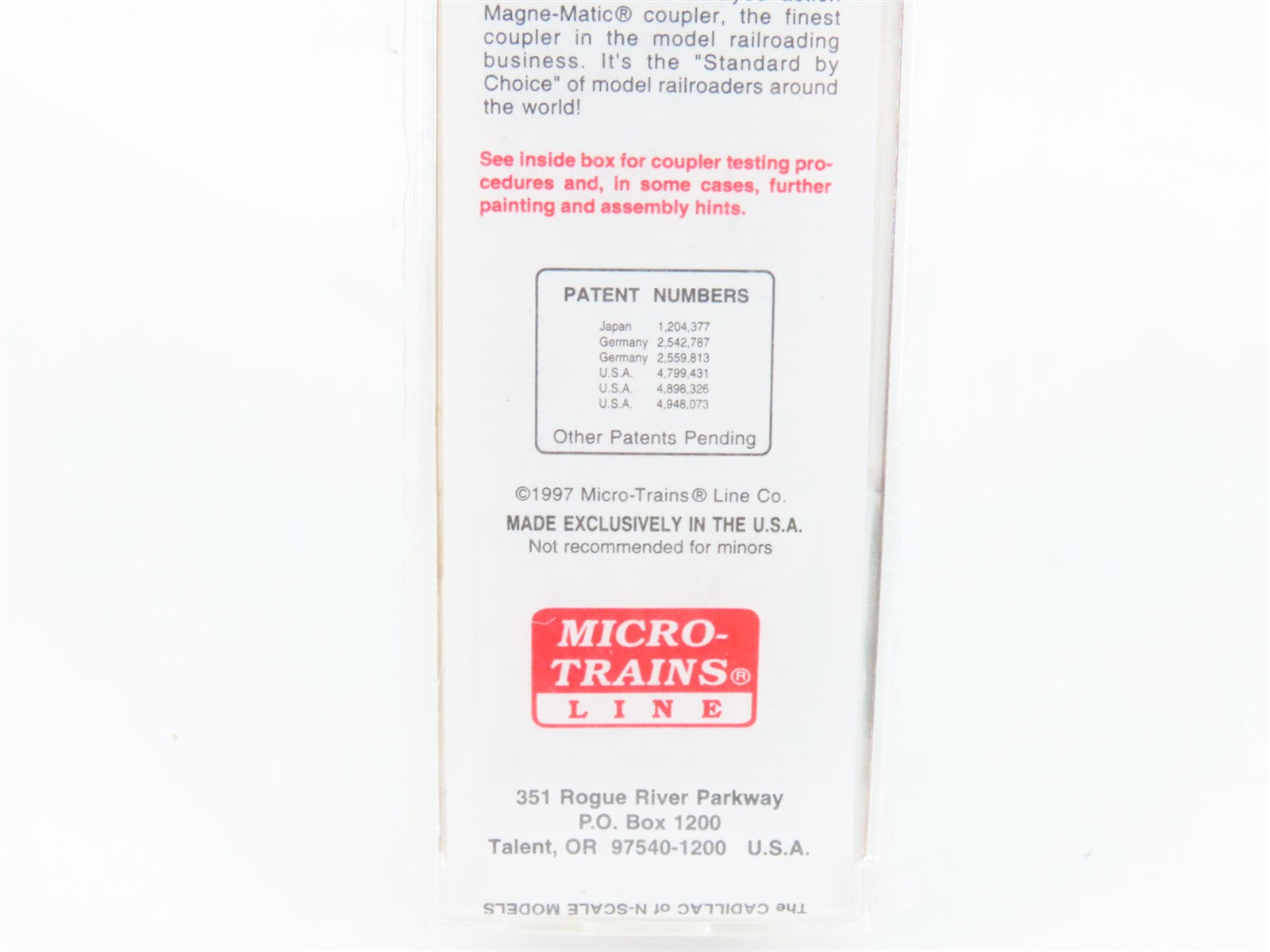 N Scale Micro-Trains MTL 38160 BN Burlington Northern 50' Box Car 745461