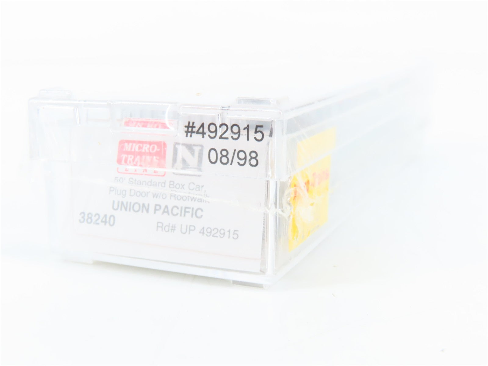 N Scale Micro-Trains MTL 38240 UP Union Pacific 50' Plug Door Box Car 492915