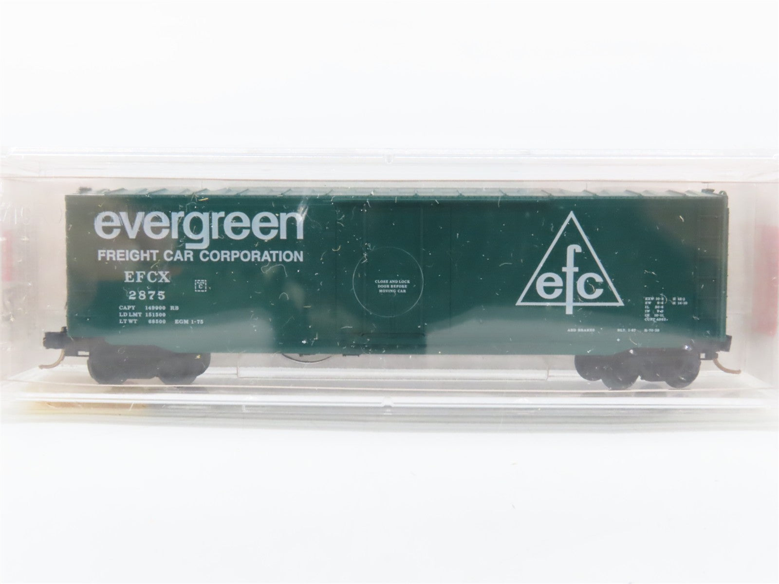 N Scale Micro-Trains MTL 38260 EFCX Evergreen Freight Car Corporation Box Car