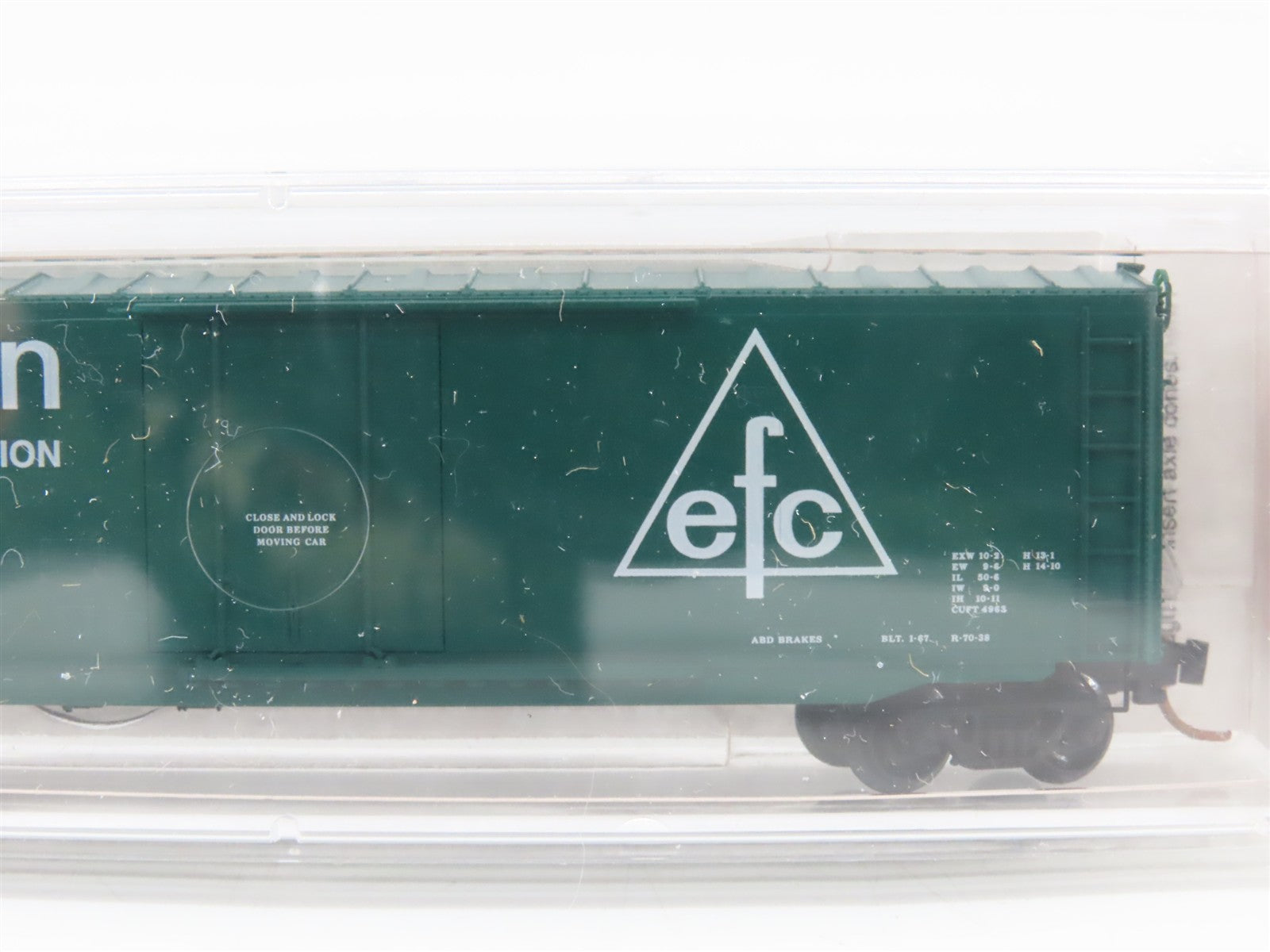 N Scale Micro-Trains MTL 38260 EFCX Evergreen Freight Car Corporation Box Car