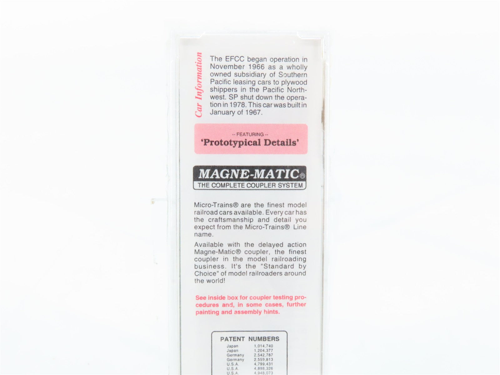 N Scale Micro-Trains MTL 38260 EFCX Evergreen Freight Car Corporation Box Car