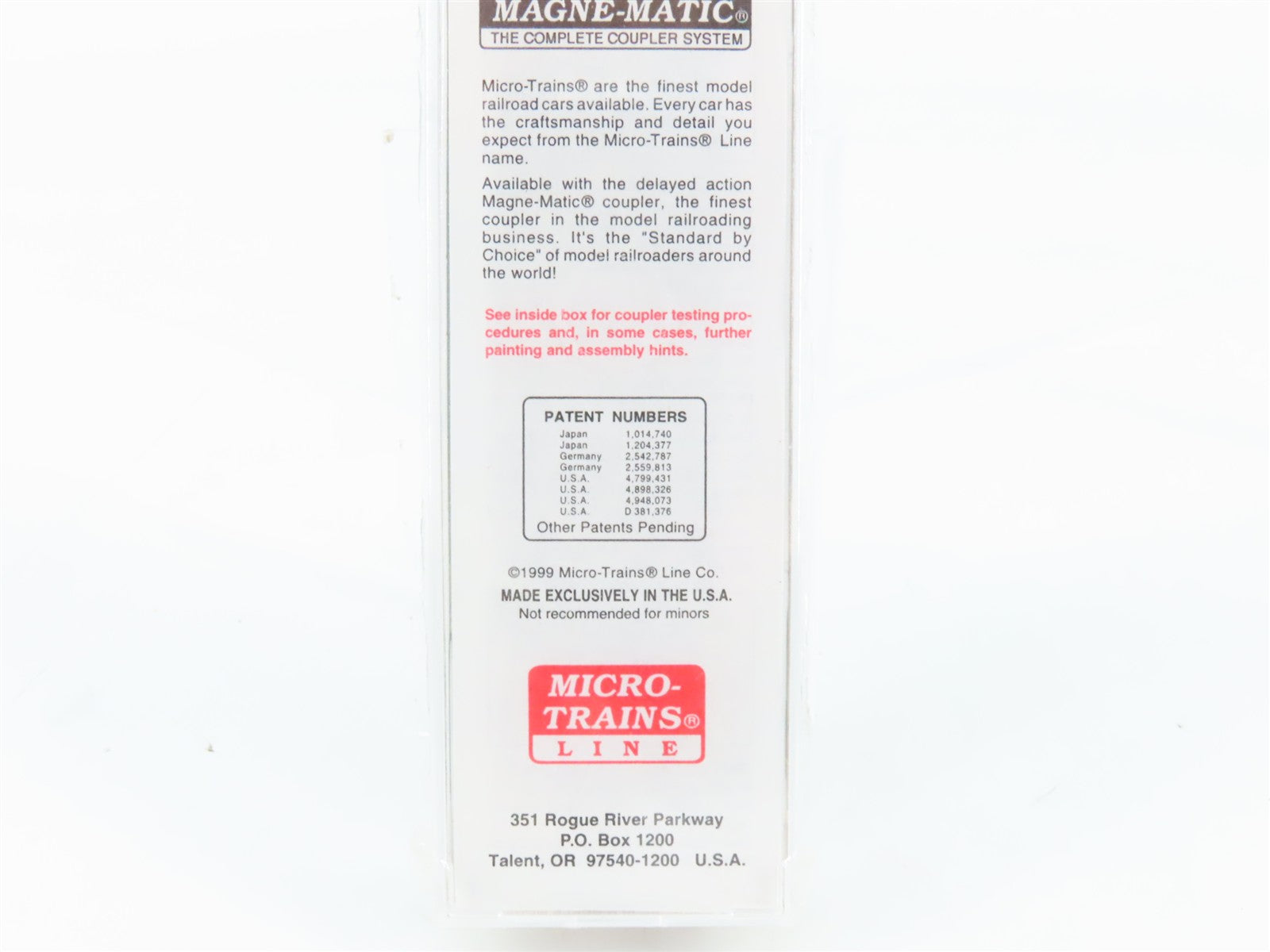N Scale Micro-Trains MTL 38260 EFCX Evergreen Freight Car Corporation Box Car