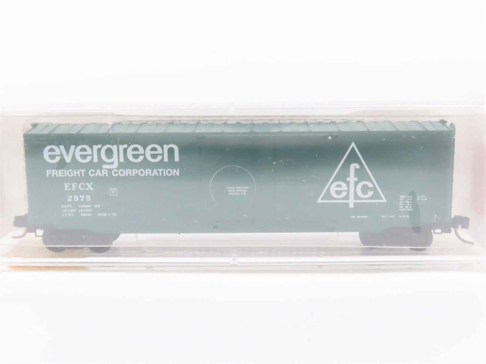 N Scale Micro-Trains MTL 38260 EFCX Evergreen Freight Car Corporation Box Car