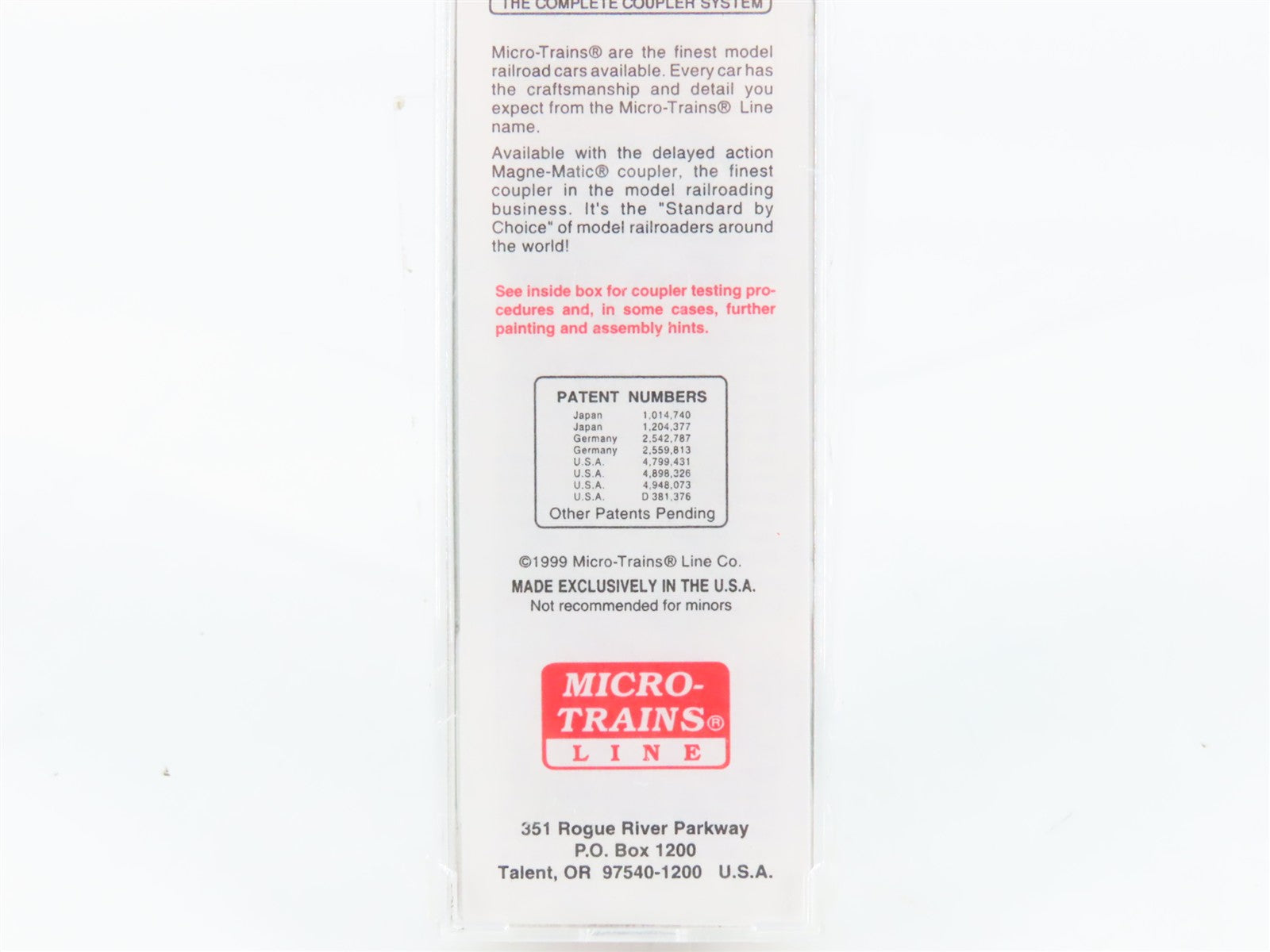 N Scale Micro-Trains MTL 38260 EFCX Evergreen Freight Car Corporation Box Car