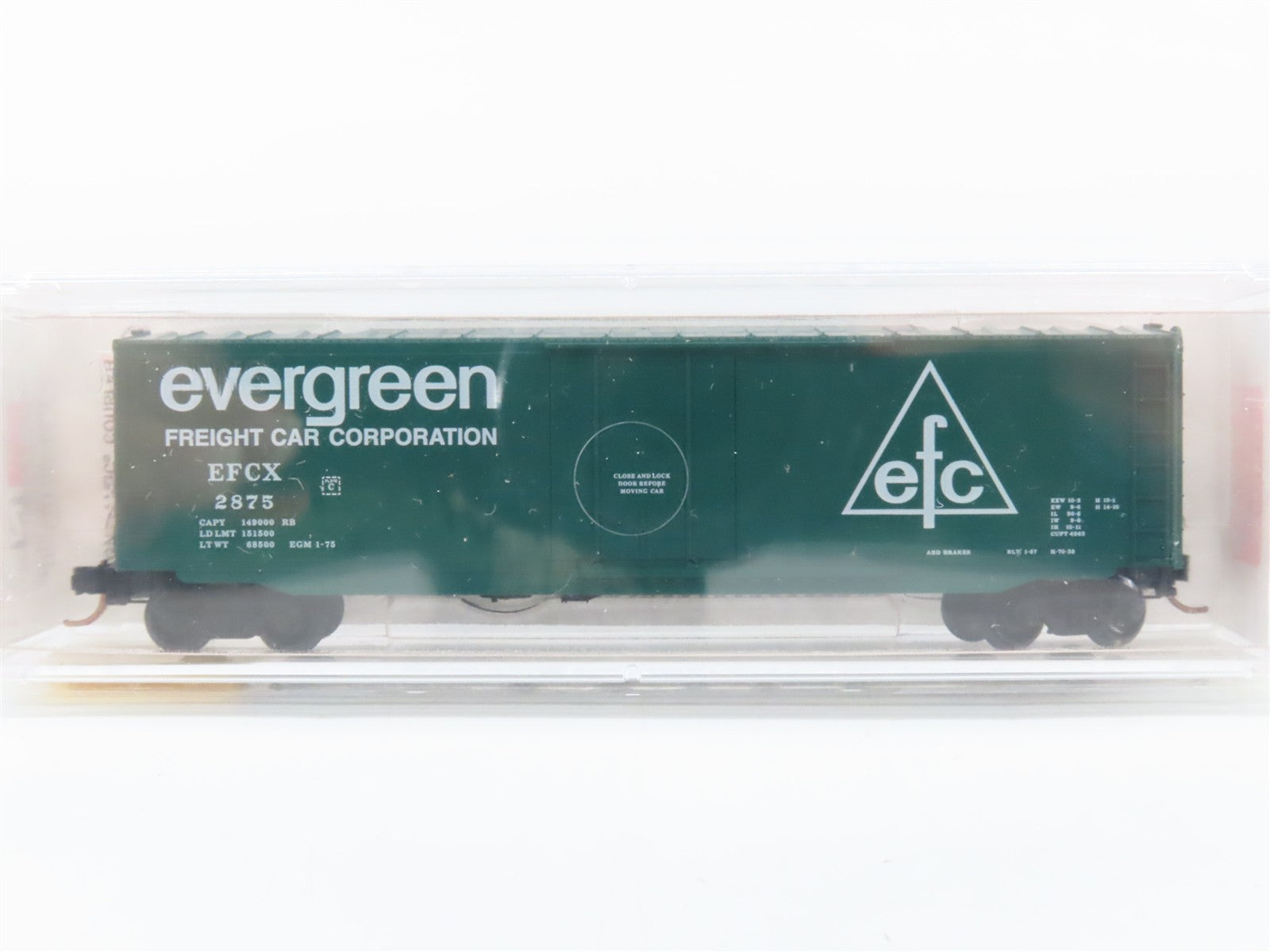 N Scale Micro-Trains MTL 38260 EFCX Evergreen Freight Car Corporation Box Car