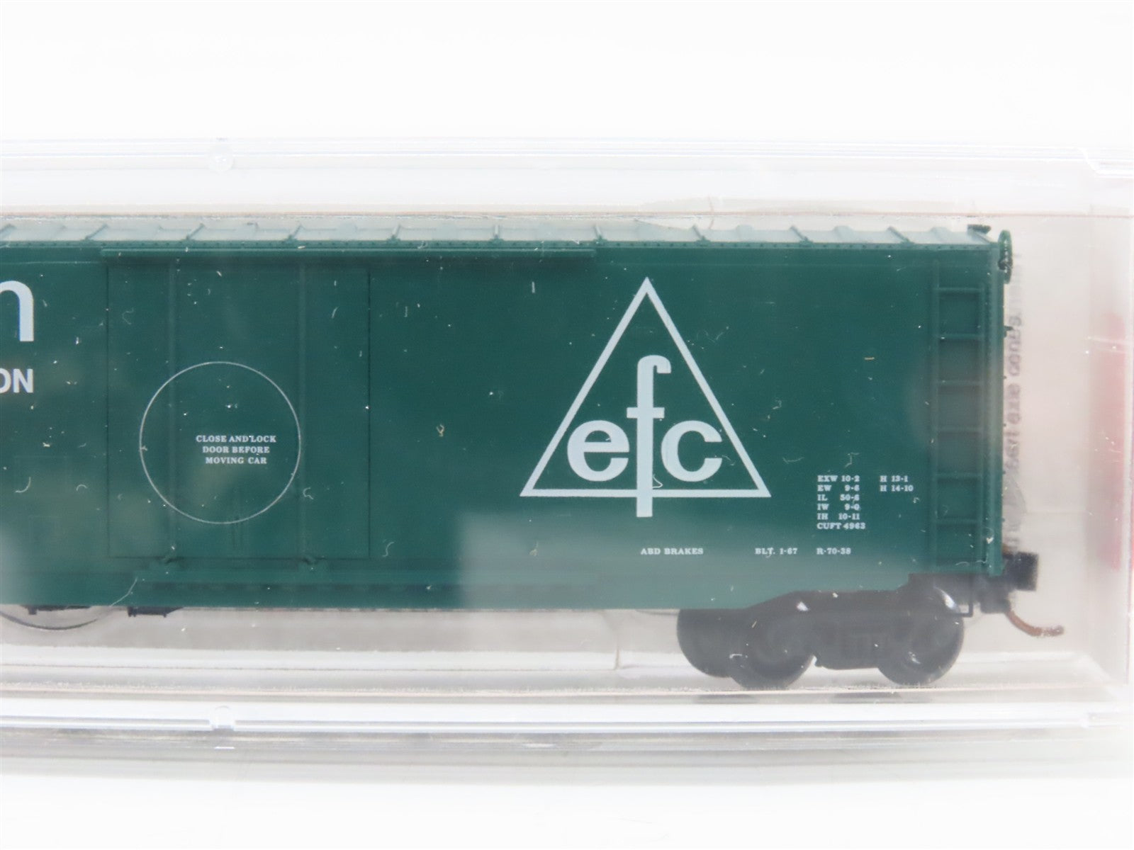 N Scale Micro-Trains MTL 38260 EFCX Evergreen Freight Car Corporation Box Car
